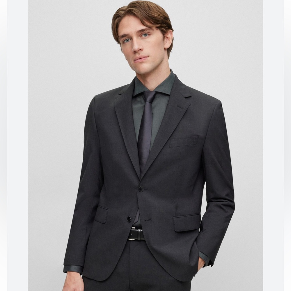 Burberry Sport Coat 100% Wool Gray Blazer Jacket 44L